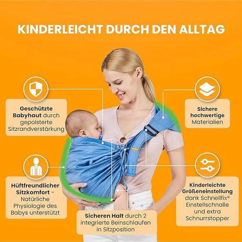 Porte-bébé ergonomique pour randonnée et ville, sac à dos souple et aéré