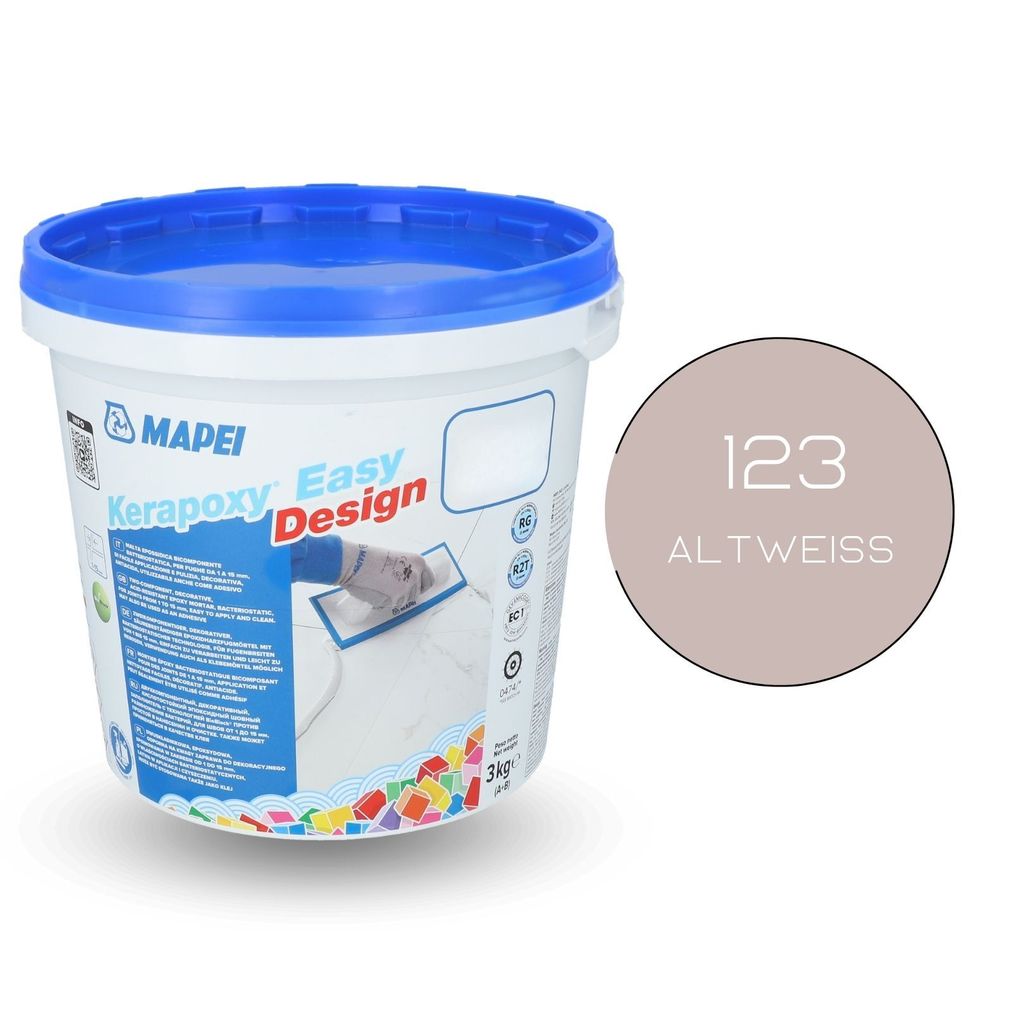 MAPEI Kerapoxy Easy Design Epoxid-Fugenmörtel Farbe 123 Antikweiß 3kg