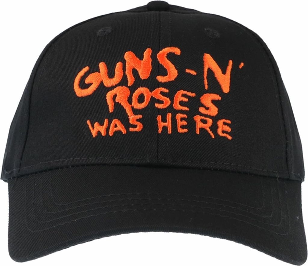 Guns N Roses - "Was Here" Baseball-Mütze für Herren/Damen Uni RO9482 (Einheitsgröße) (Schwarz/Orange)