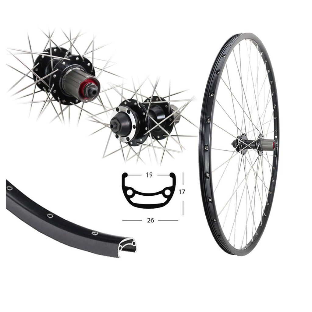 Bärwinkels 28 Zoll Hinterrad REM19 Disc 6-Loch 8-10fach Produktbild 