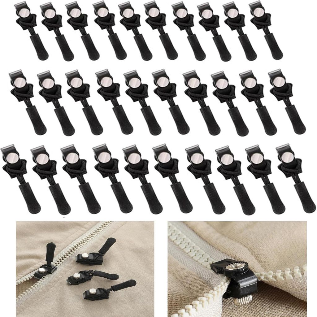 30 Stück Abnehmbare Reißverschluss Zipper, Reißverschluss Produktbild 