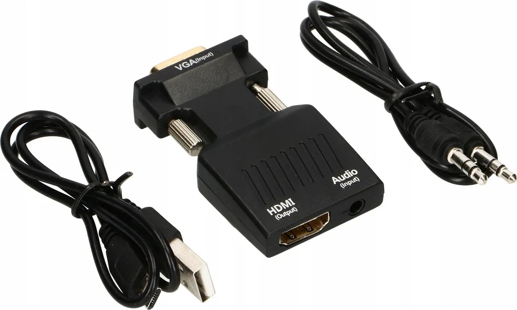 Convertisseur VGA vers HDMI Solution Son, Réparer Affichage PC sur TV