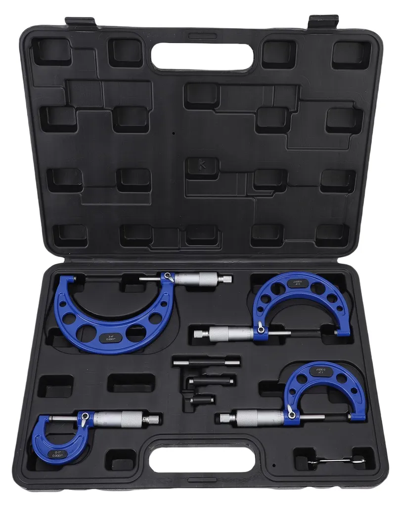 Kit micromètres pour constructeurs de machines mesure de 0 à 4 po - 3