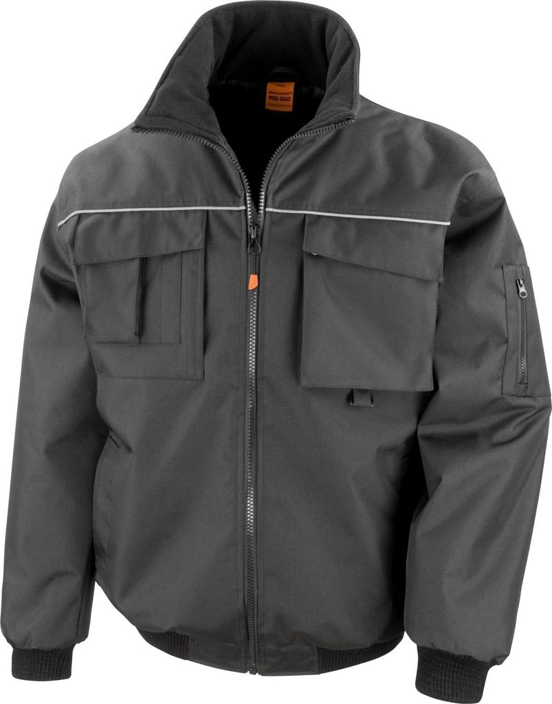 WORK-GUARD by Result - "Sabre" Pilotenjacke für Herren PC6670 (XXL) (Schwarz)