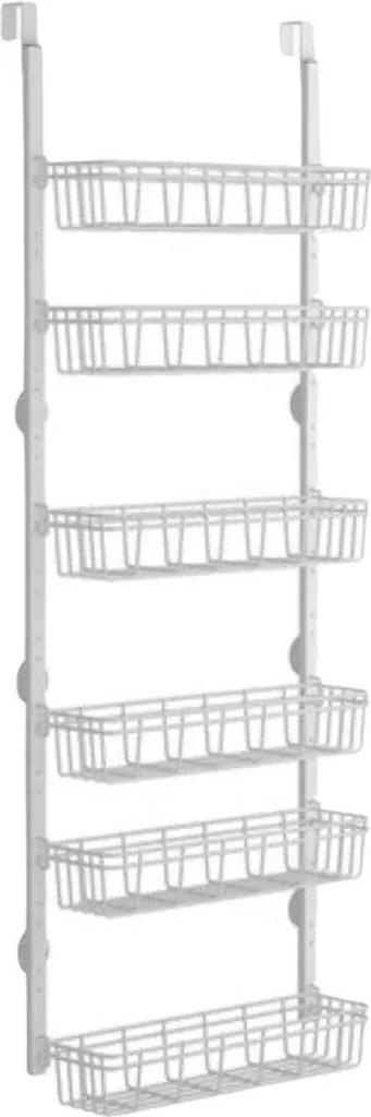 Rangement ménager pour cellier et garage - Armoire métal 6 bacs