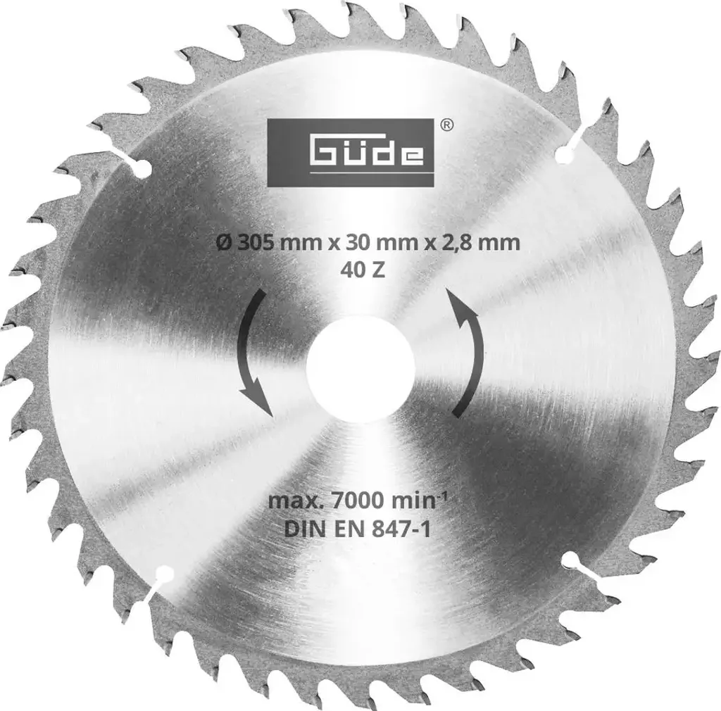 Offerta Lama Güde HM 305mm 40 Denti | Ricambio Professionale Seghe