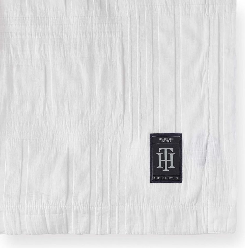 Tommy Hilfiger Tagesdecke Smooth Checks Farbe White Größe 230x250cm