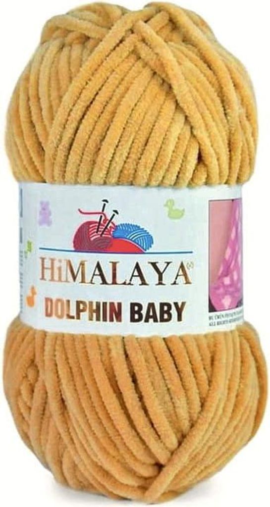 Himalaya Dolphin Baby Wolle 390 Honigbraun – Weich, Perfekt für Decken & Spielzeug!