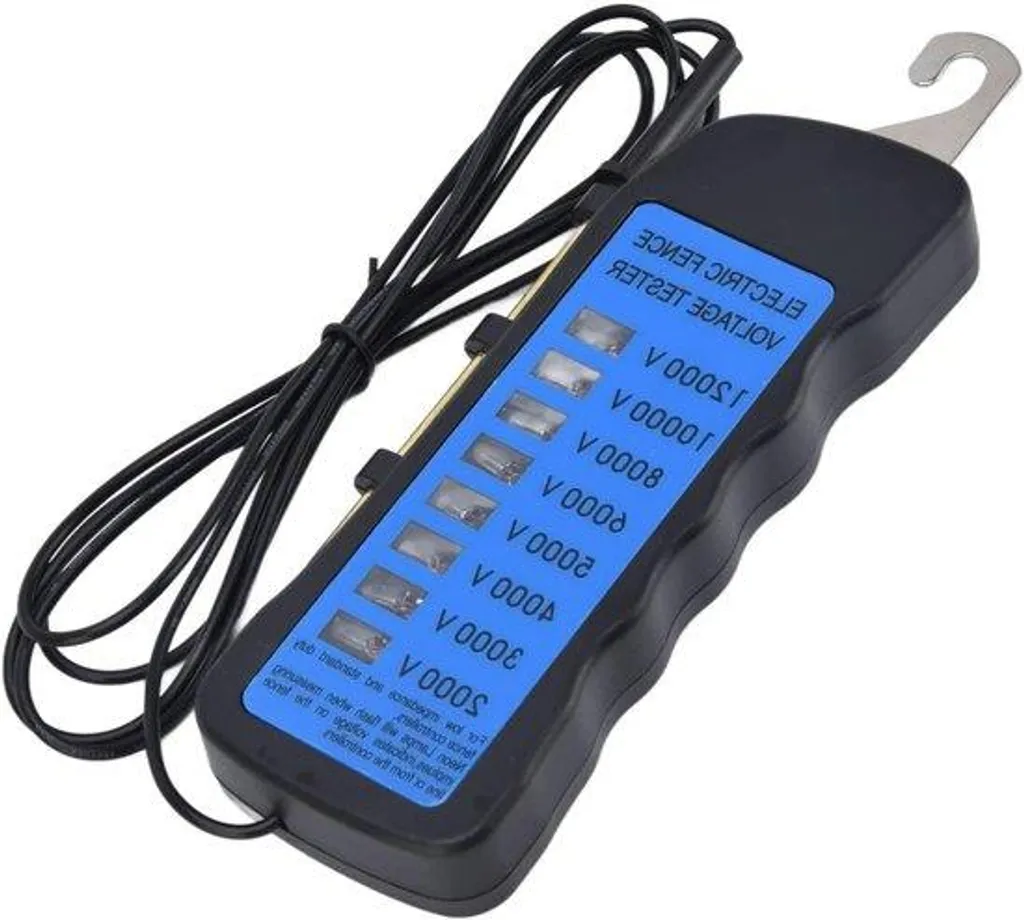 Vérificateur de clôture électrique 12000V - Idéal pour parcs et fermes