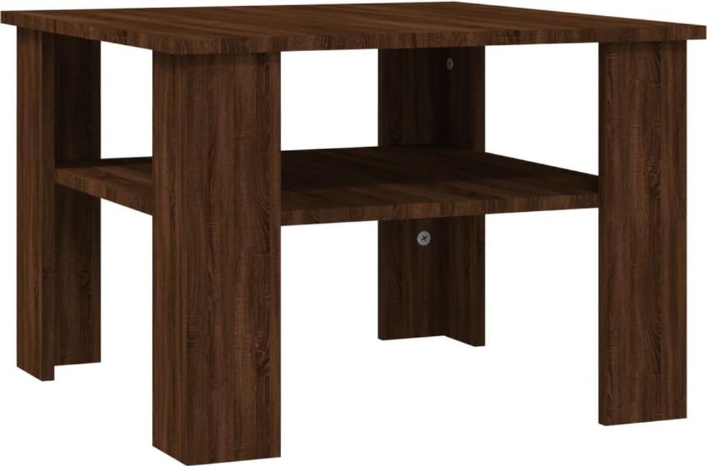 vidaXL Stolik kawowy brązowy dąb 60x60x42 cm materiał Zdjęcie produktu 