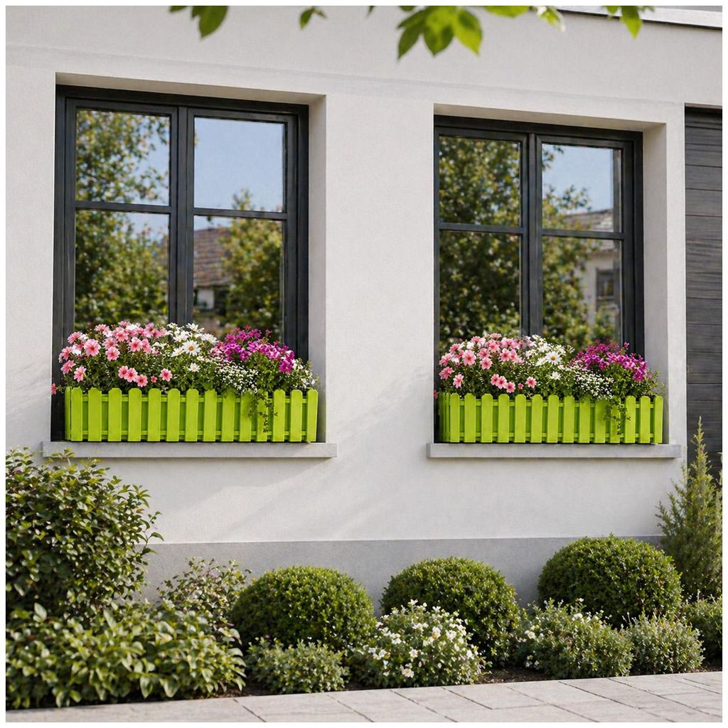 Blumenkasten mit Wasserspeicher Nessa 75 cm Grn