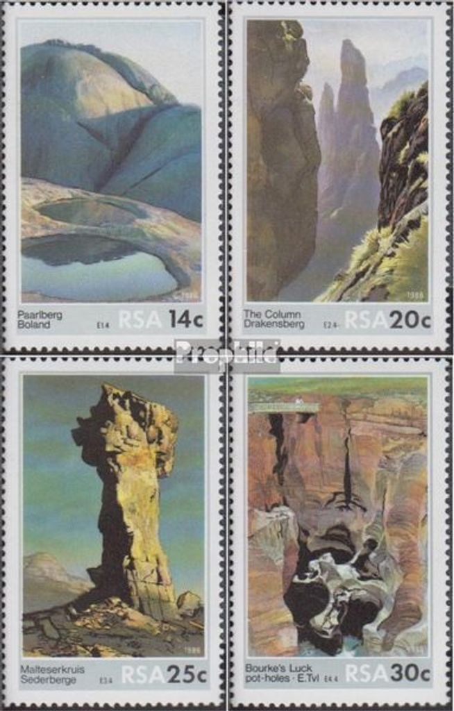Briefmarken Südafrika 1986 Mi 697-700 (kompl.Ausg.) FDC Felsformationen