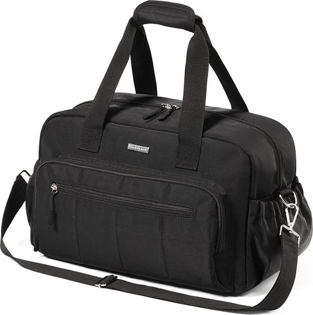 Sac de voyage maman et papa noir pour l'avion BABYONO format sport