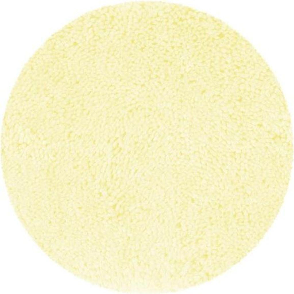 Spirella Badteppich Badematte Duschvorleger Mikrofaser Hochflor | flauschig | rutschhemmend | geeignet für Fußbodenheizung |60 cm Rund | Gelb