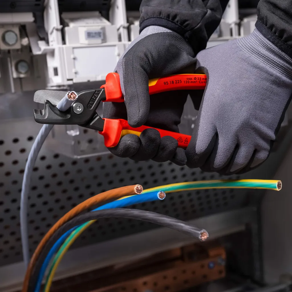Cesoia KNIPEX StepCut XL 9518225 | Taglio Cavi 120mm² Isolamento VDE - 5