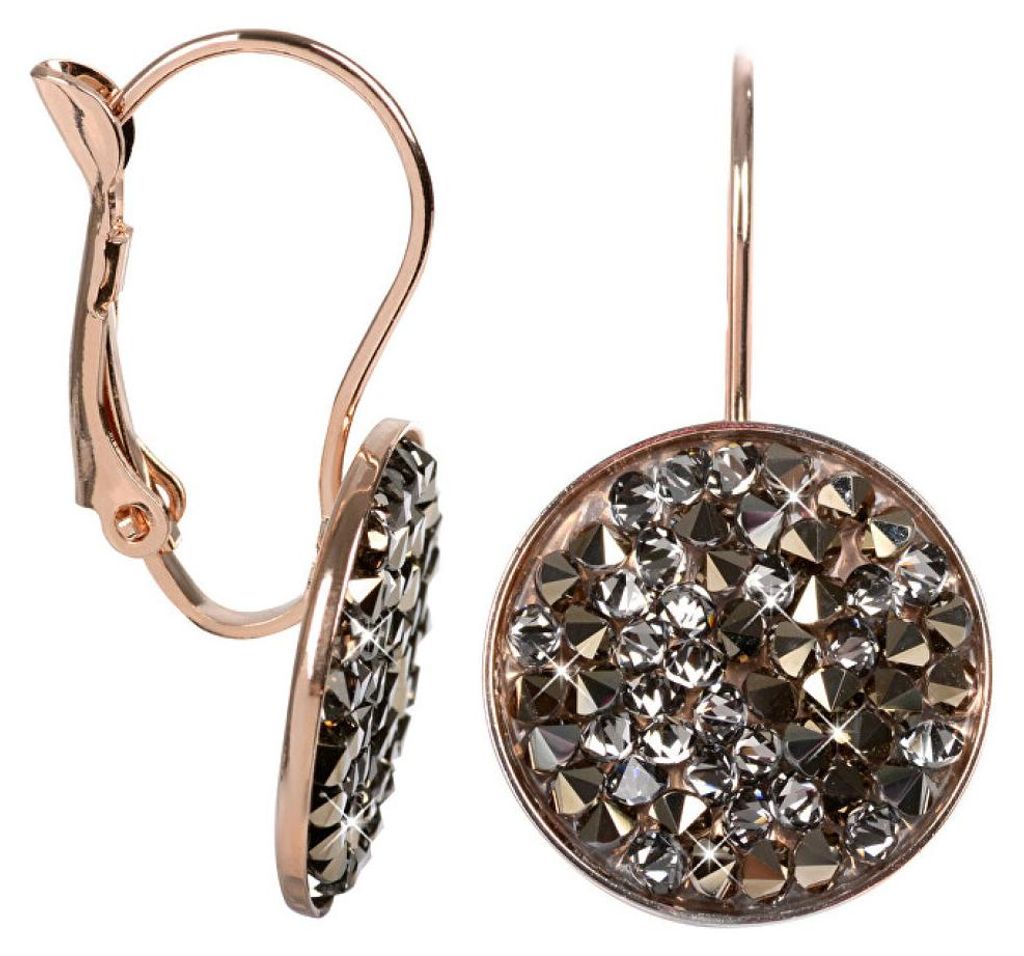 Elegant bronze Rocks Chocolate earrings