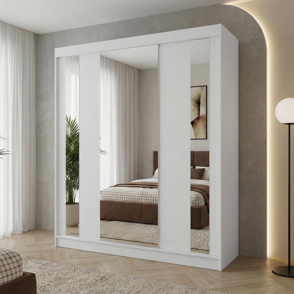 Beautysofa GAJA Schwebetürenschrank 180 cm mit Spiegel, Produktbild 