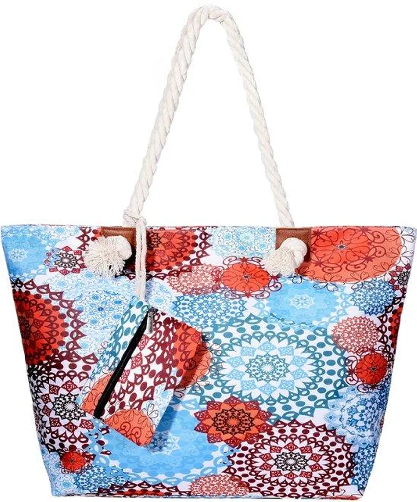 Sac de plage imperméable à fermeture éclair - Look rétro chic élégant