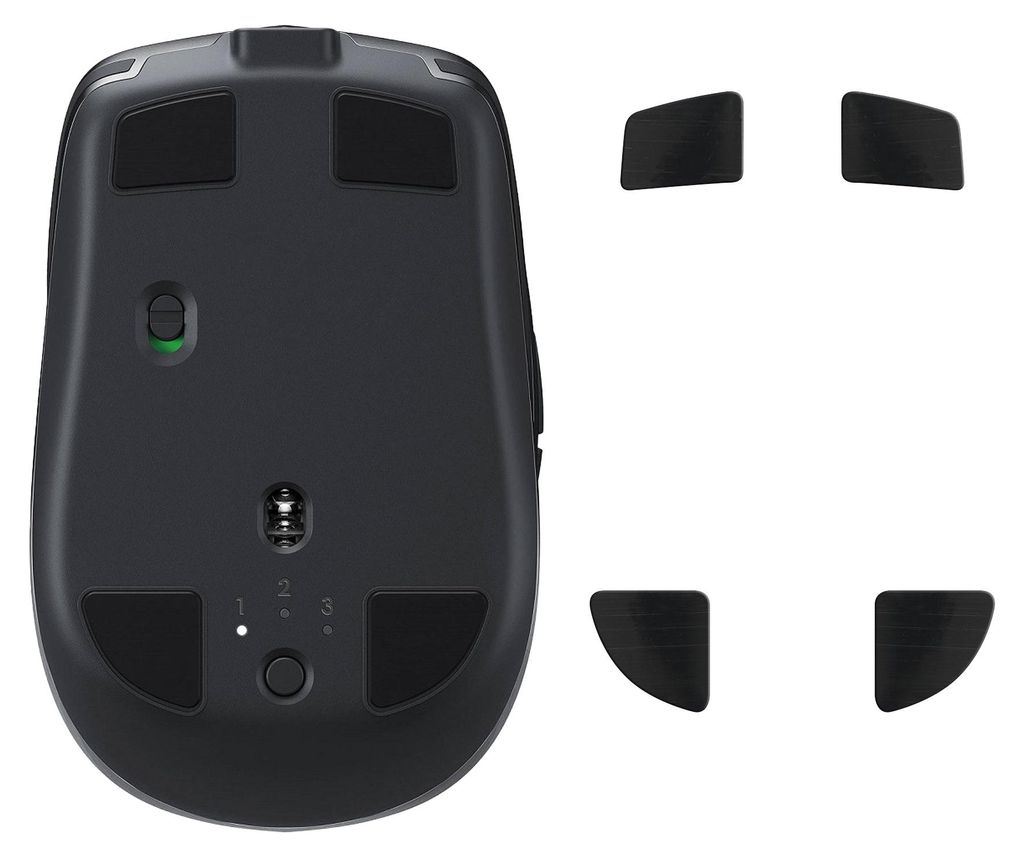 kwmobile Mouse Feet Sticker kompatibel mit Logitech MX Anywhere 2S Ersatz Glider - Mausfüße passgenau - Maus Glides in Schwarz