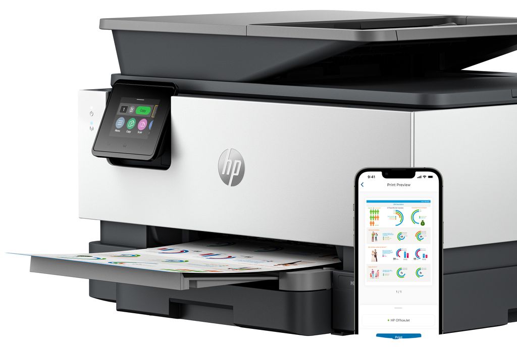 HP OfficeJet Pro 9120E Wireless All-in-One Farbe Drucker, Produktbild 
