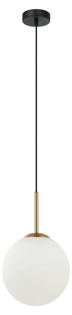 Suspension DEORE Italux PND-5578-1S-BRO-BK en métal noir et bronze chic