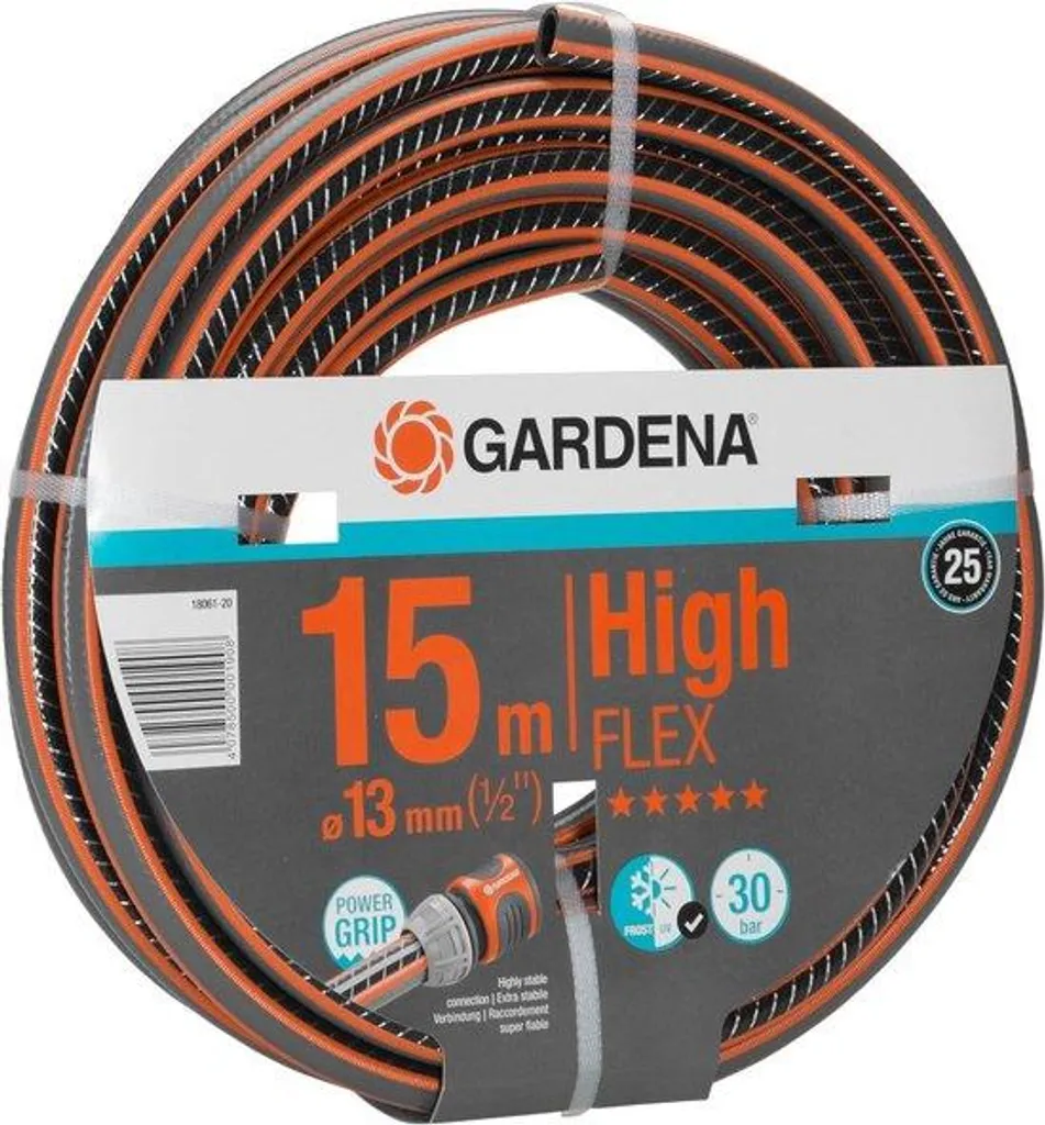 Tuyau d'arrosage pour jardin et terrasse 15m - Flexible 13mm résistant
