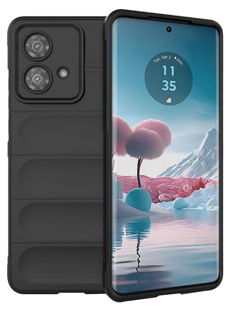 Techsuit Magic Shield Back Cover Hülle für Motorola Edge 40 Neo - Schwarz