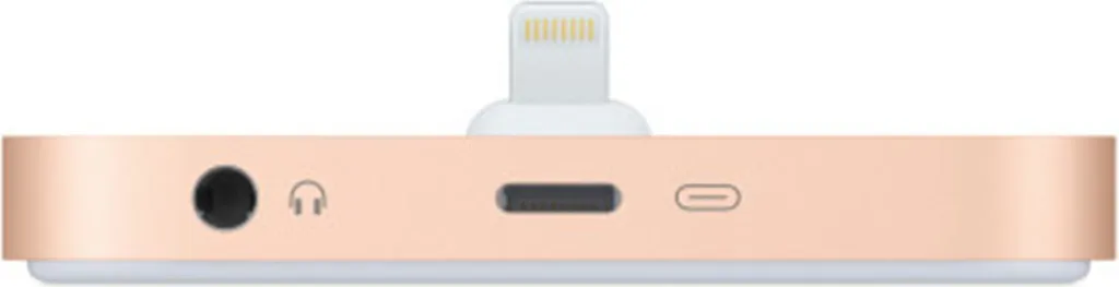 Support de Bureau iPhone Apple Lightning Dock Or pour Mains Libres Or - 3