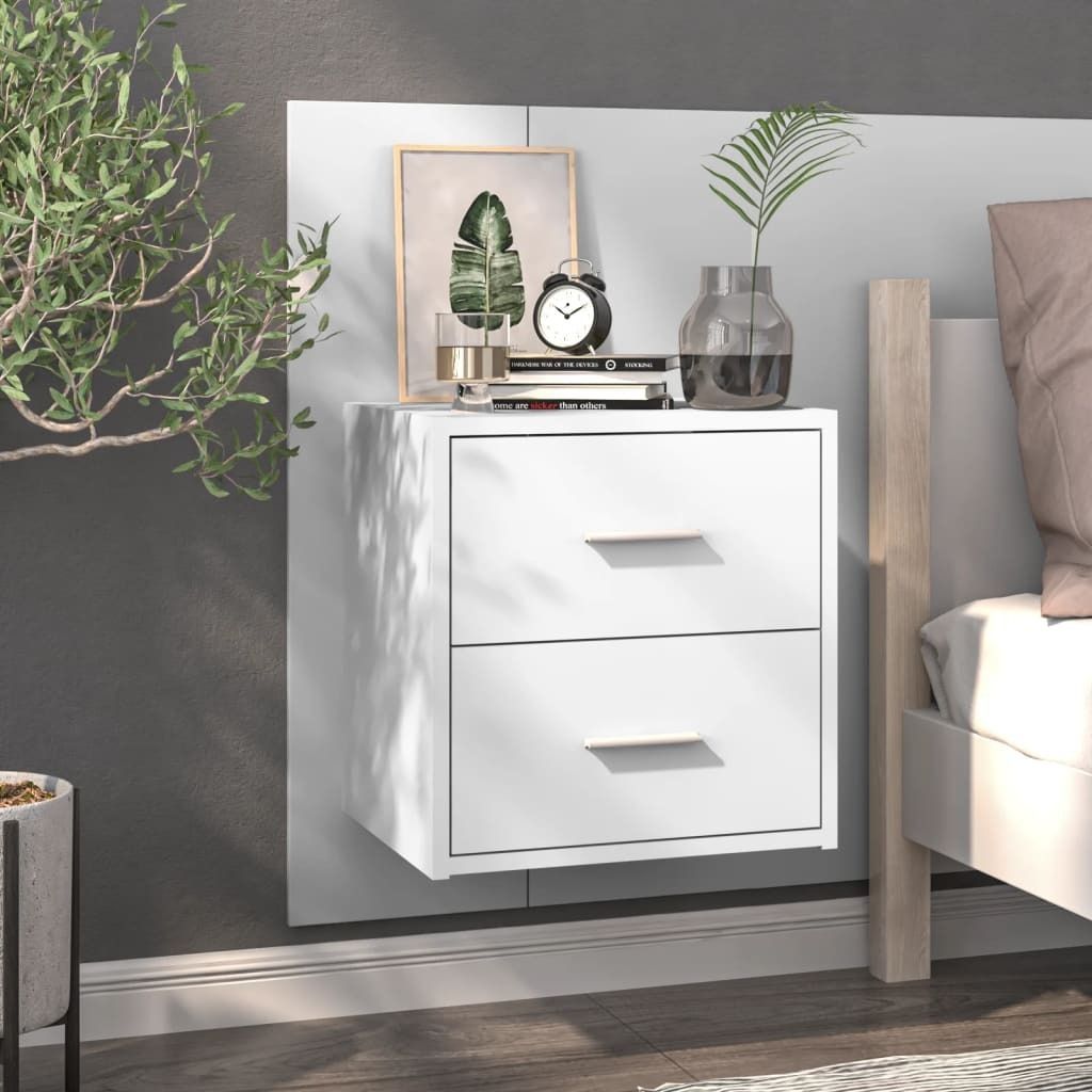 Wand-Nachttisch Weiß Holzwerkstoff , Nachttische & -schränke Design 2024