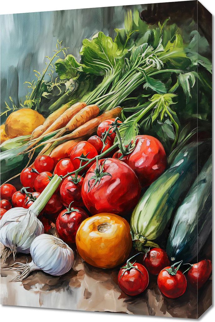 Bild 40x60cm Reichtum der Gartenernte