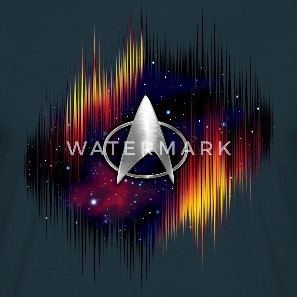 Spreadshirt Star Trek The Next Generation Silber Logo Männer T-Shirt, 3XL, Navy