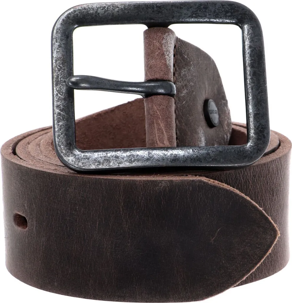 Cintura Vanzetti Dark Brown W110 - Cintura in Cuoio Robusta per Jeans