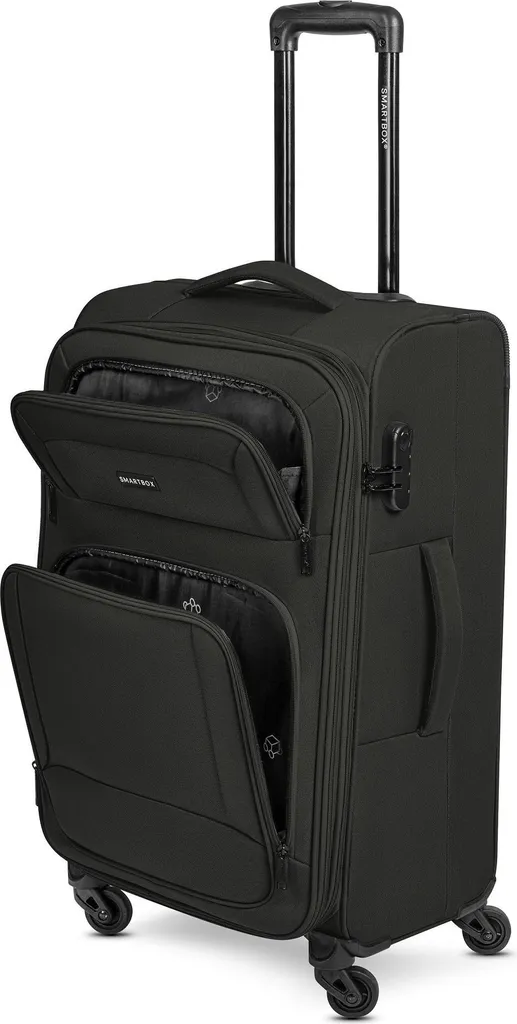 Valise extensible SMARTBOX Edition 04 trolley noir 4 roues 69cm