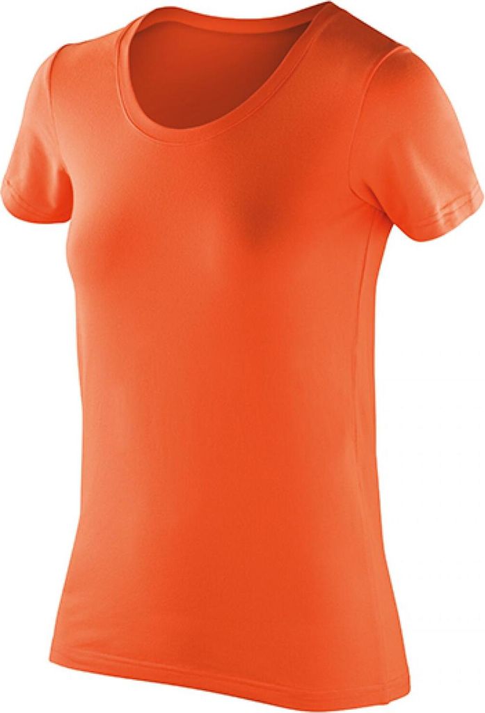SPIRO S280F | Damen Impact Softex T-Shirt / Ideal veredeln mit ihrem Logo - Farbe: Tangerine - Größe: XL (16)
