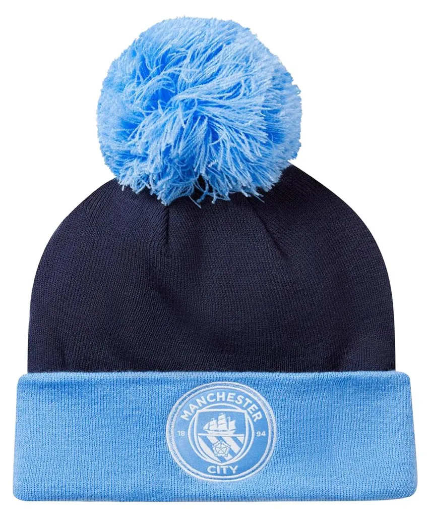 Bonnet de Foot Manchester City PP1806 Idéal pour le Stade et l'Hiver
