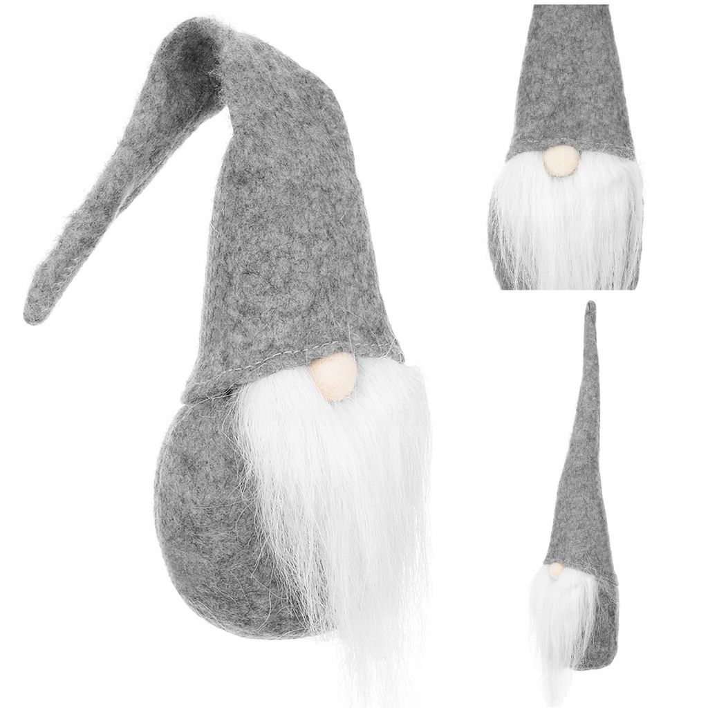 Weihnachtsdekoration Elf 30 cm grau ISO