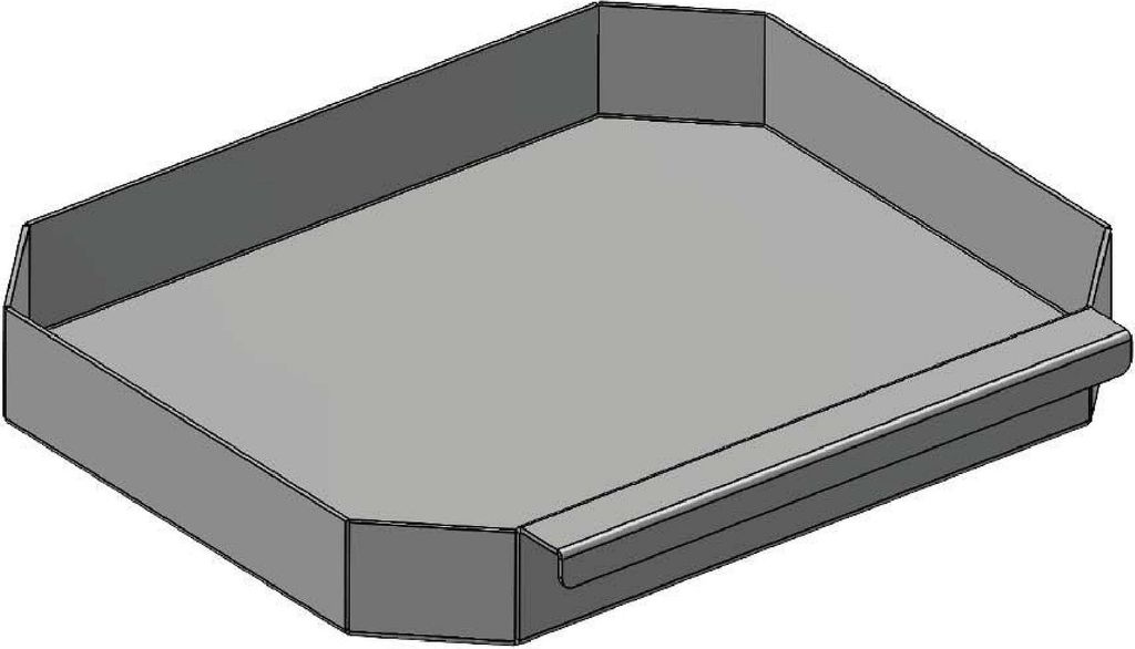 Aschekasten 330x270x45mm passend für Wamsler Arles Typ 188 11**