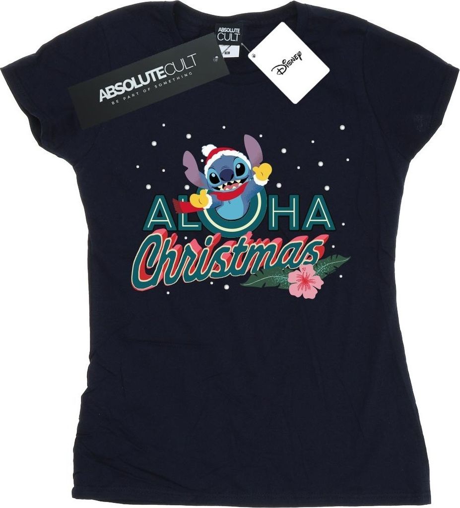 Disney - "Aloha" T-Shirt für Damen BI25401 (XL) (Marineblau)