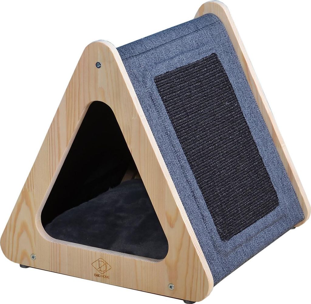 D&D Katzenhaus Toto schwarz/blau