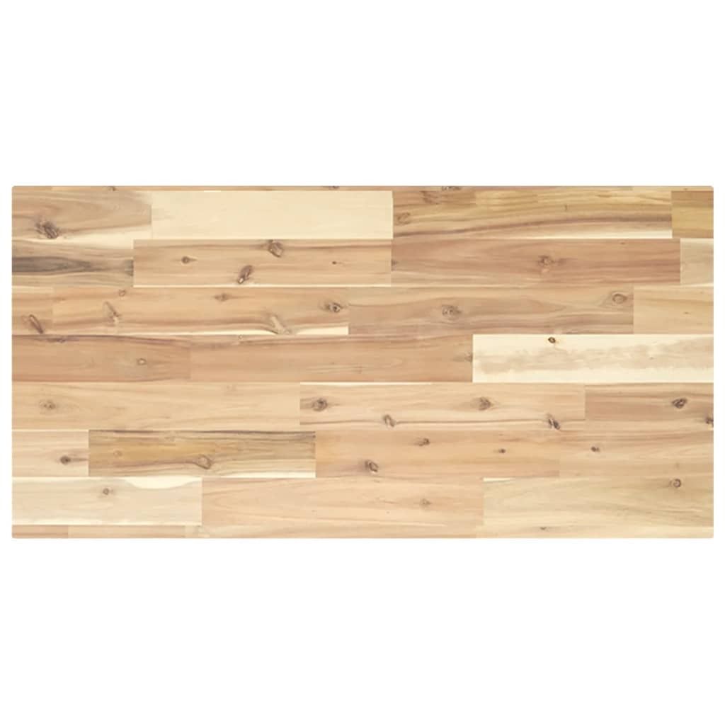 Schweberegal 100x40x2 cm Massivholz Akazie Unbehandelt