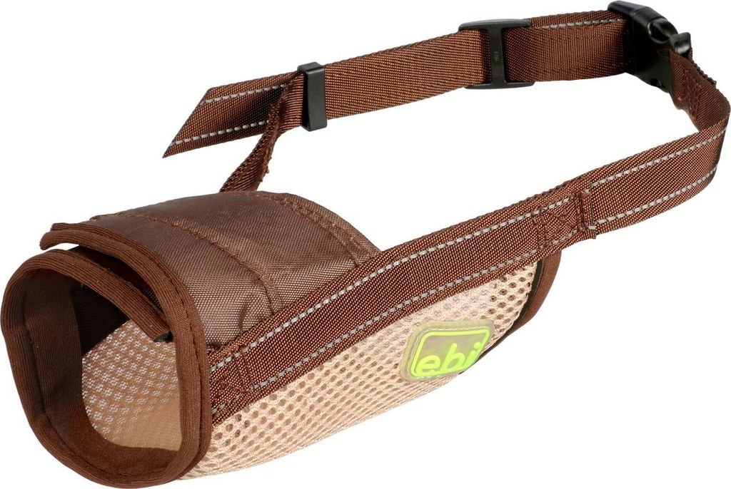 EBI Netz-Maulkorb - braun - M - 15-36cm / Ø17-21cm