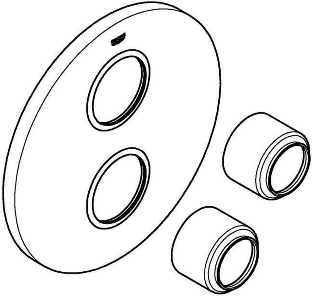 GROHE 47797000 Rosette 47797 chrom