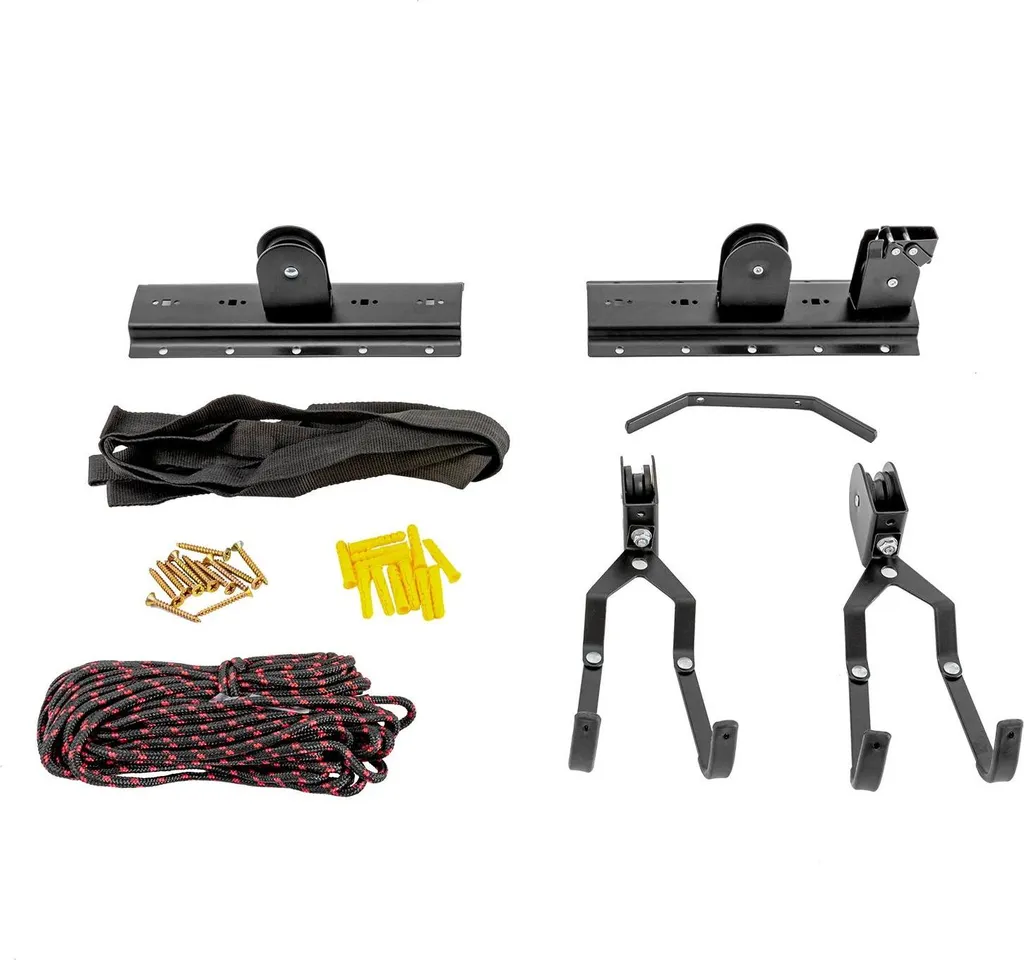 Support mural pour vélo électrique et VTT - Charge 60 kg - Noir mat