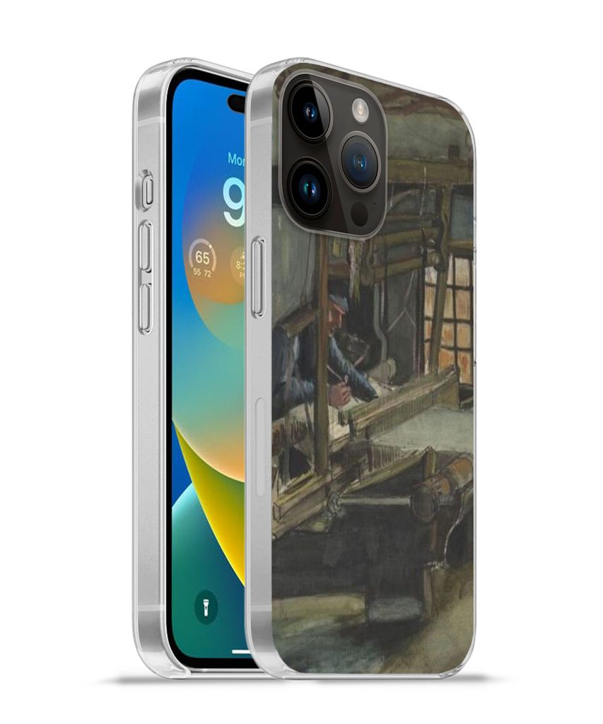MuchoWow Handyhülle Schutzhülle Hülle für Apple iPhone 14 Pro Max Weber - Vincent van Gogh Silikon Softcase Handy Hülle - Hardcover