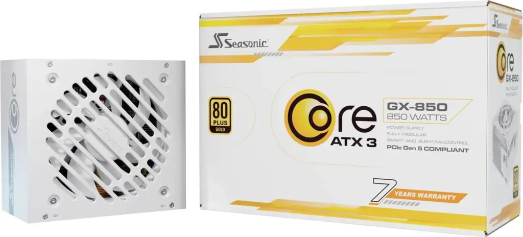 Seasonic 650W Core SRP-CGX651-A5A32SF-W ATX 3.1 80+ Gold - ATX (SRP-CGX651-A5A32SF-W)