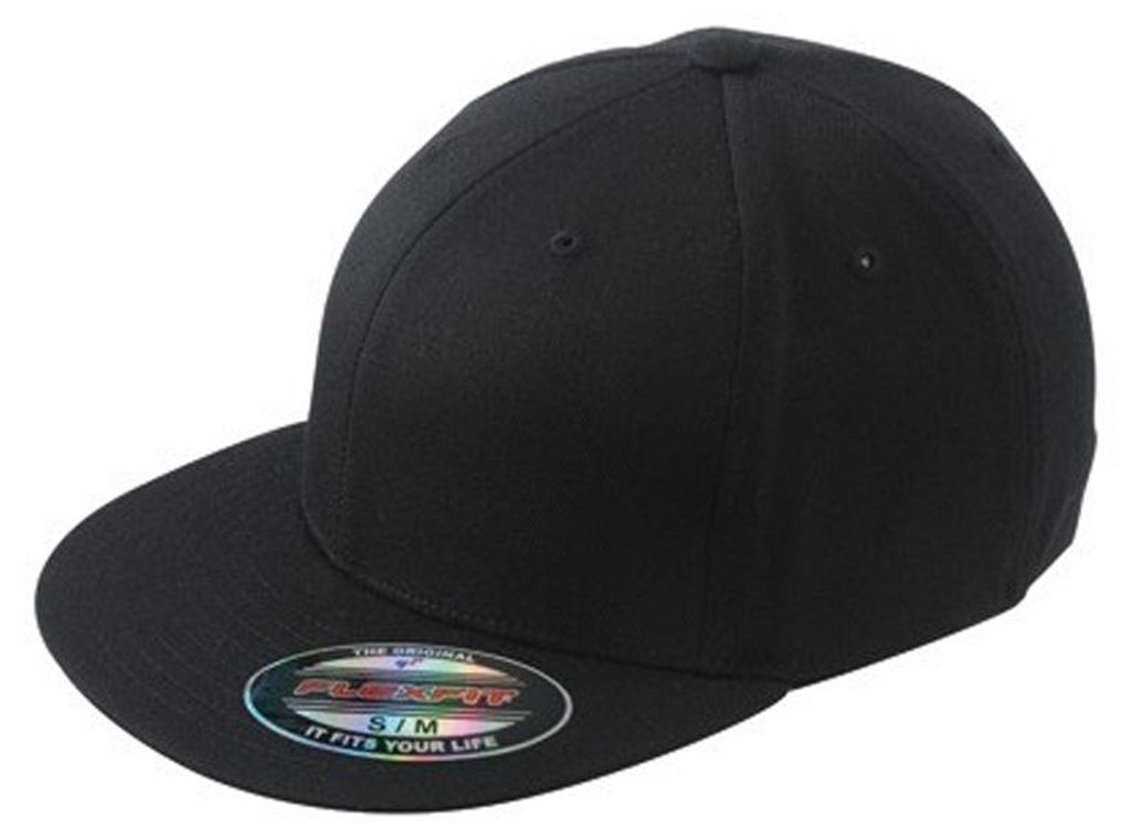 Myrtle Beach - "Flexfit" Baseball-Mütze Flacher Schirm LT1198 (L-XL) (Schwarz)