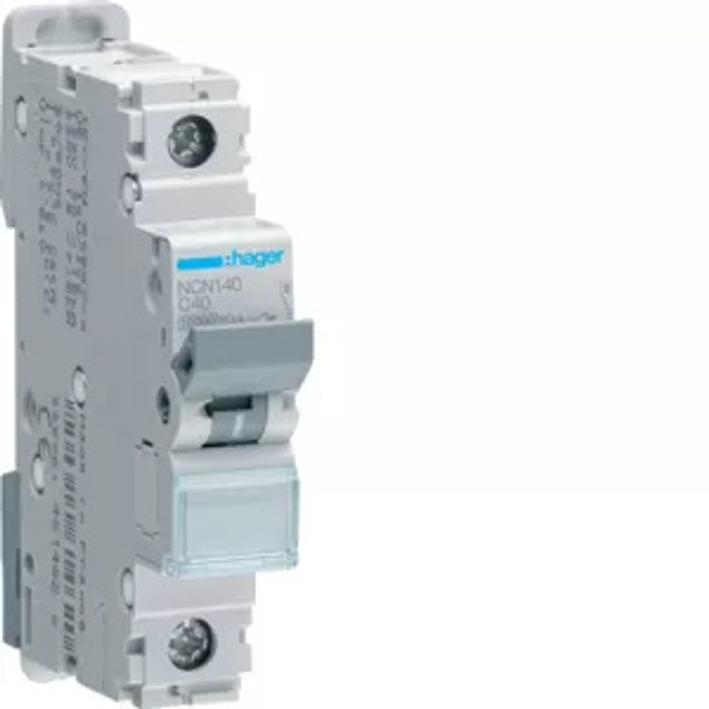Hager LS-Schalter 1 polig 10kA/15kA C-40A 1M NCN140