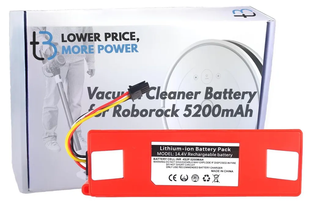 Batterie Aspirateur Robot pour Roborock T70 T71R 5200mAh 14.4V Li-ion