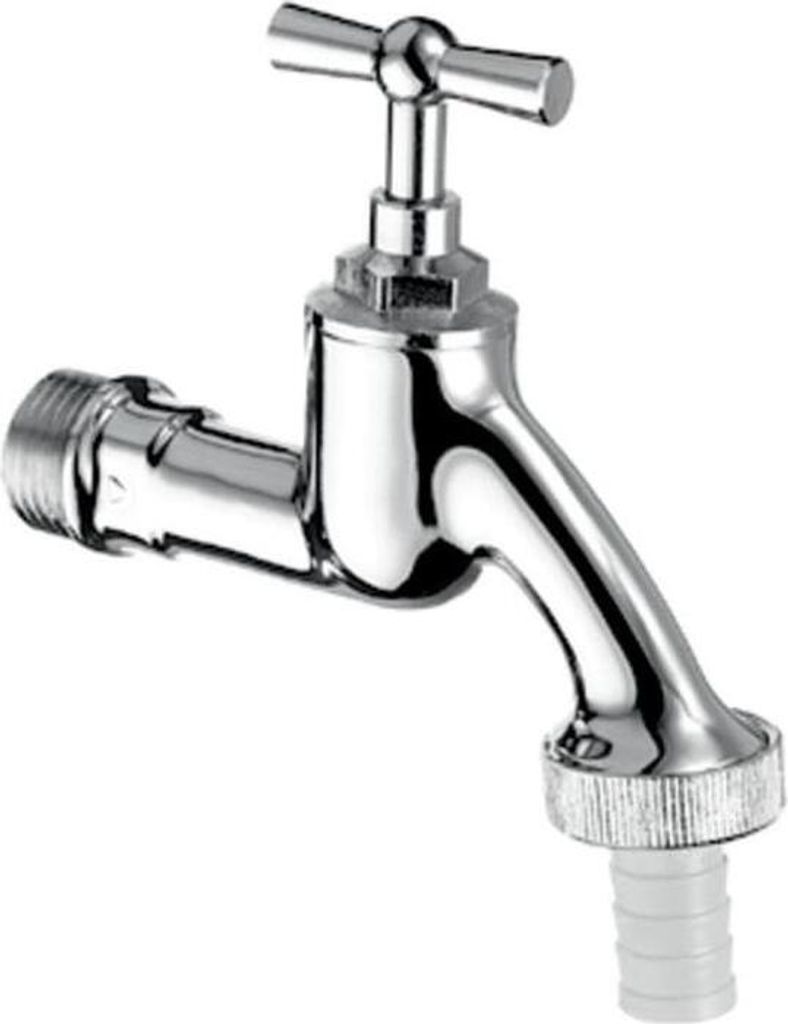 Schell Auslaufventil G 1/2 AG, Knebelgriff, mattchrom