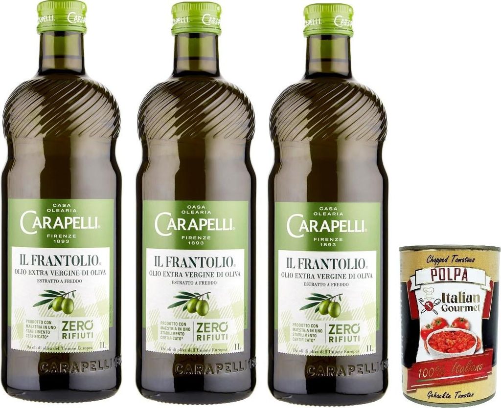 Carapelli Il Frantolio Extra Natives Olivenöl 3x 1L olio Produktbild 